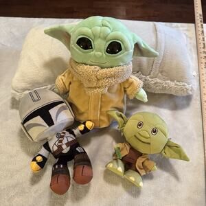 Star Wars Lot Grogu Baby Yoda & Mandalorian Doll Plush The Child 9" stuffed toys